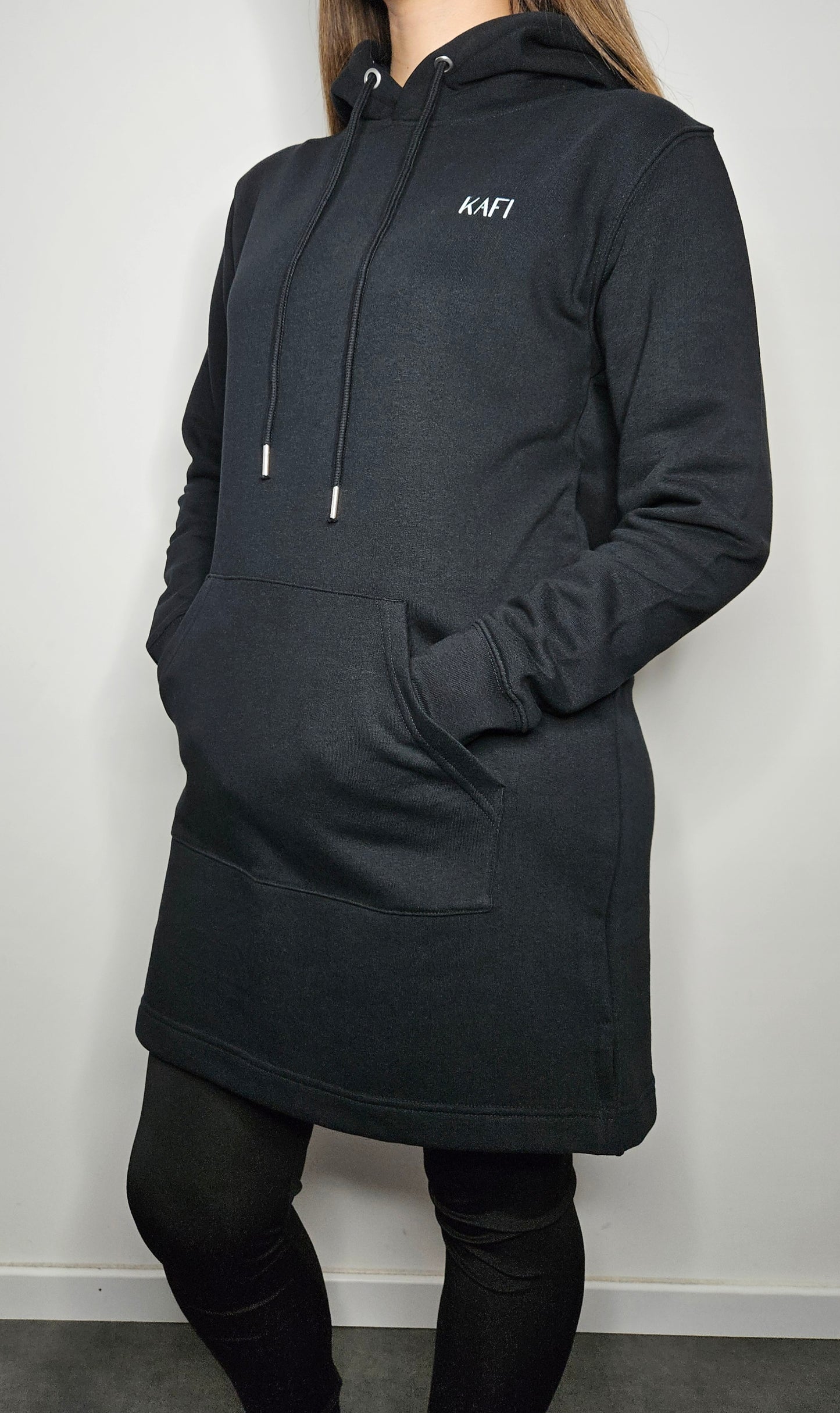 Robe sweat-shirt à capuche femme