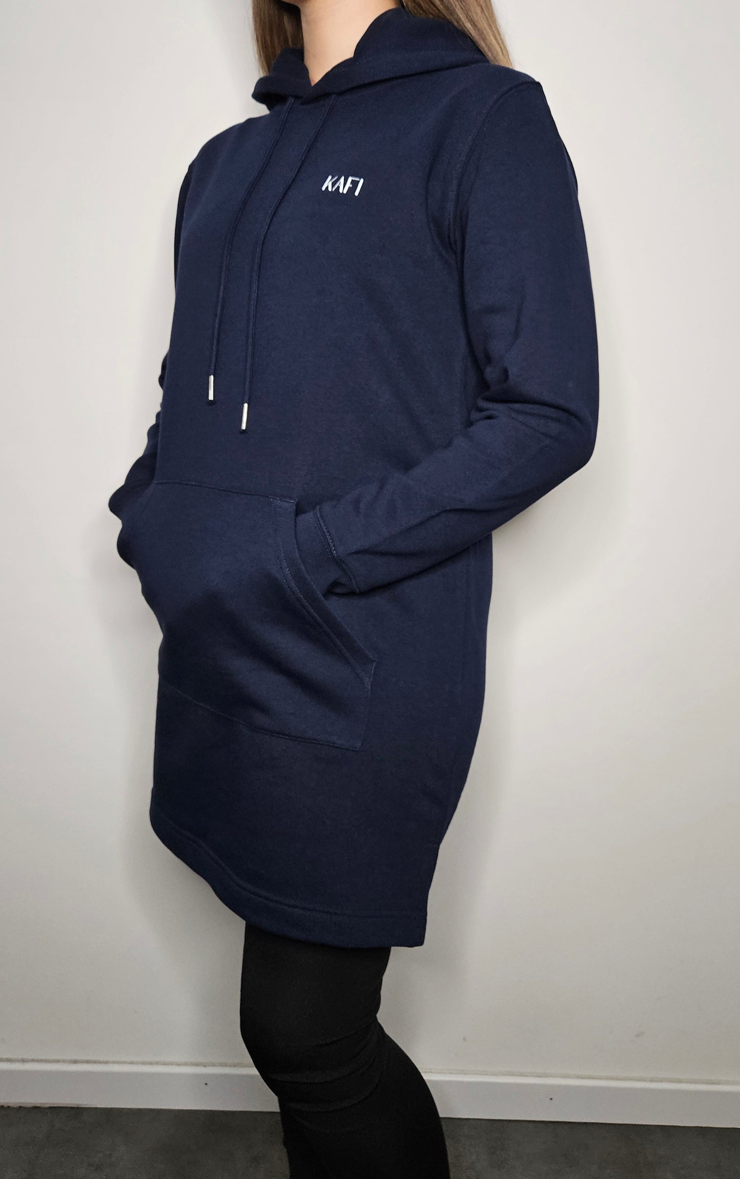 Robe sweat-shirt à capuche femme