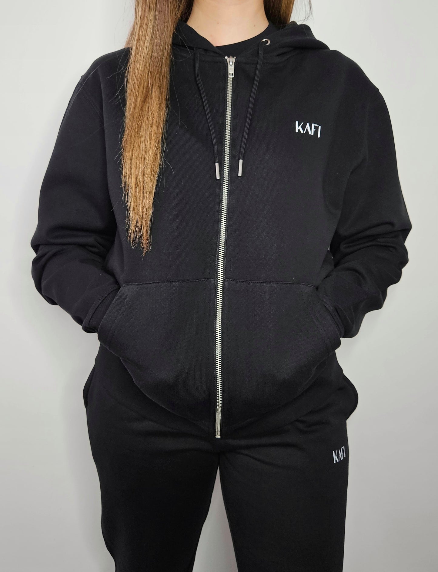 Sweat-shirt à capuche zippés unisexe