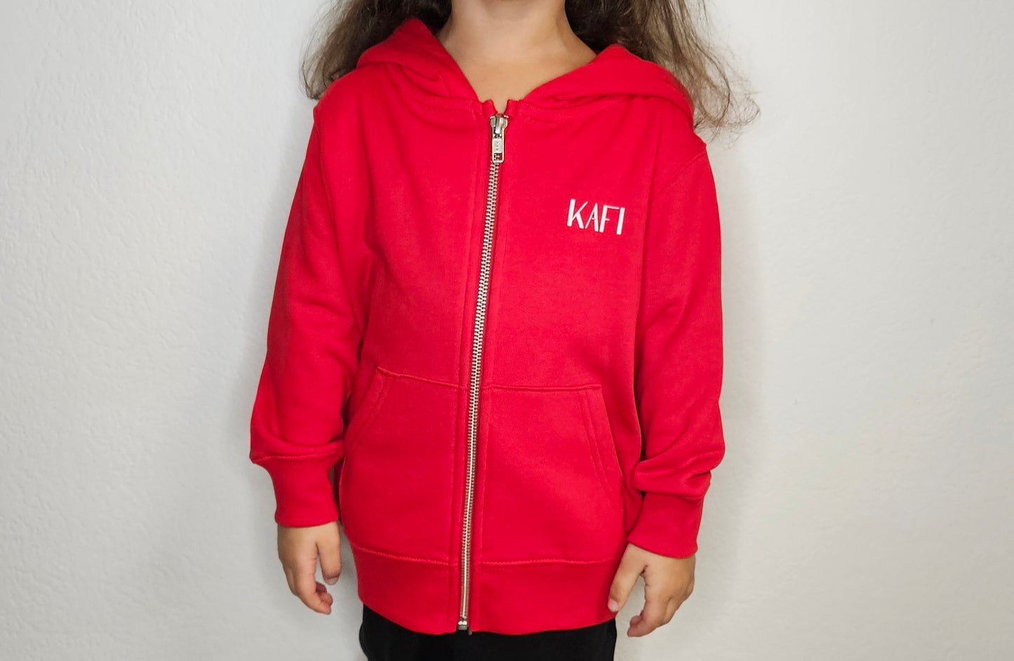 Sweat-shirt à capuche zippé enfant KAFI