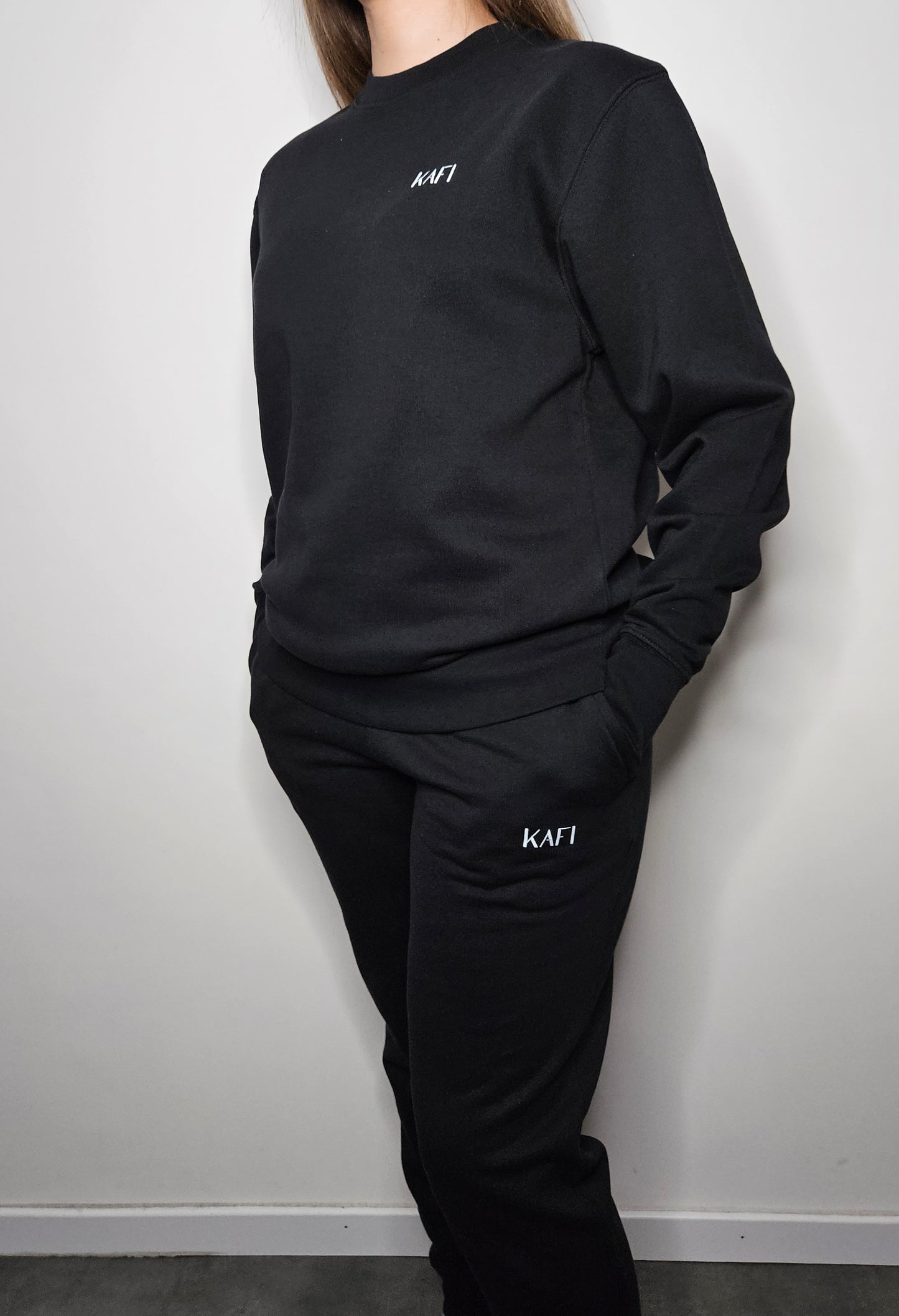 Sweat-shirt à col rond unisexe