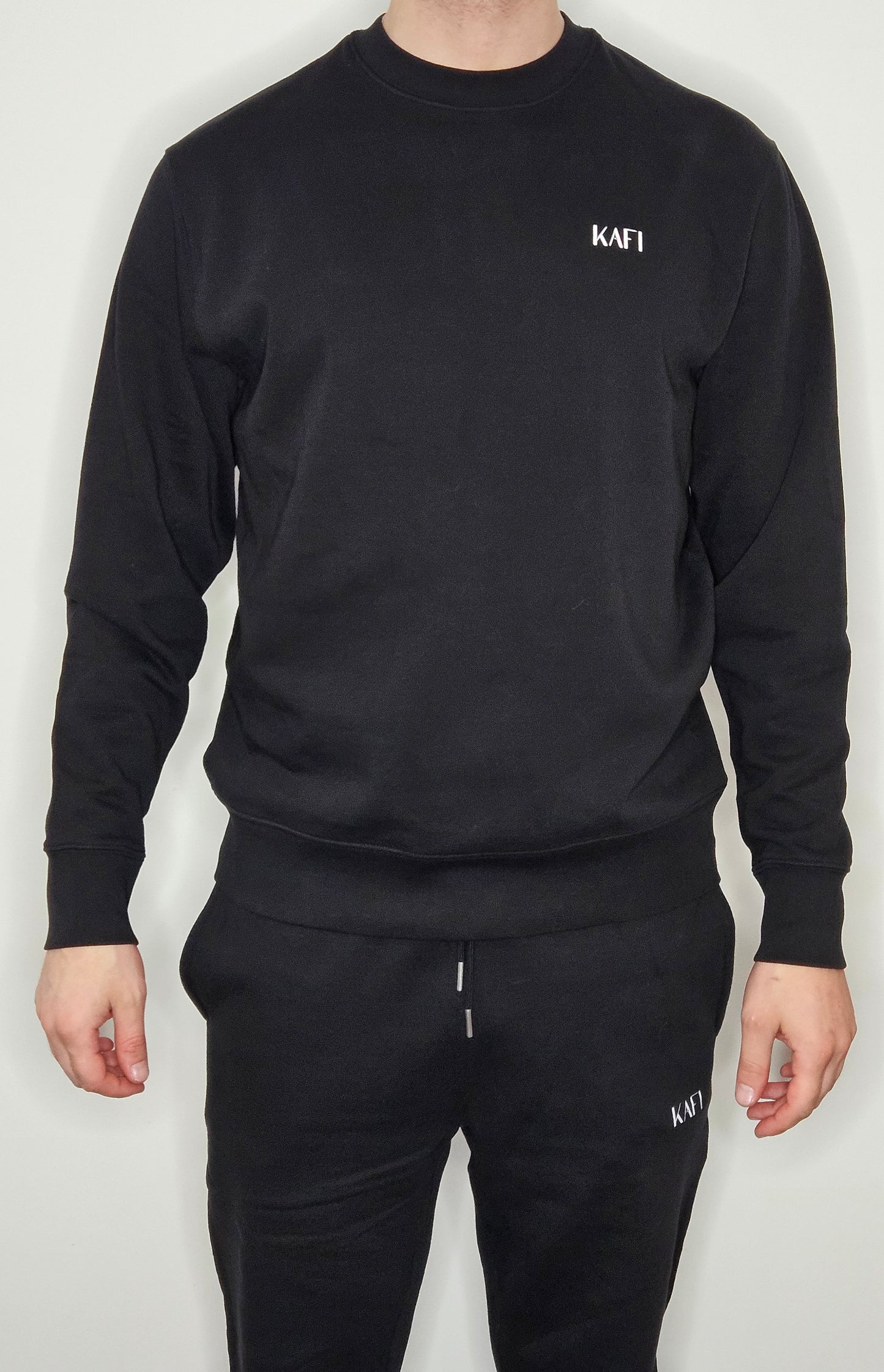 Sweat-shirt à col rond unisexe