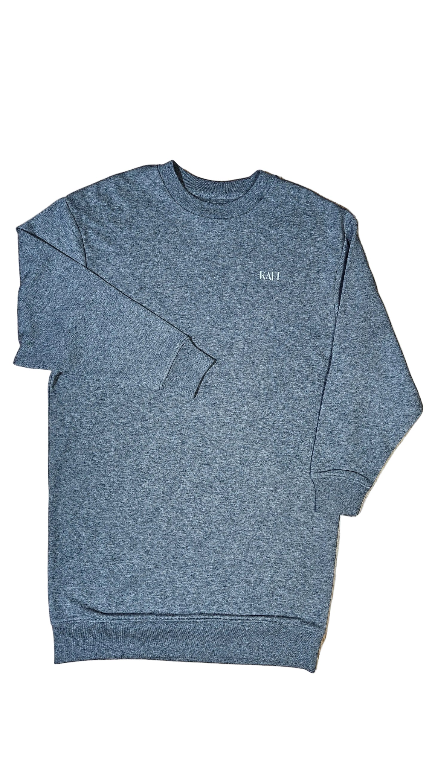 Robe sweat à col rond