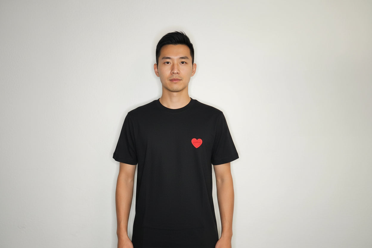 T-shirt décontracté cœur