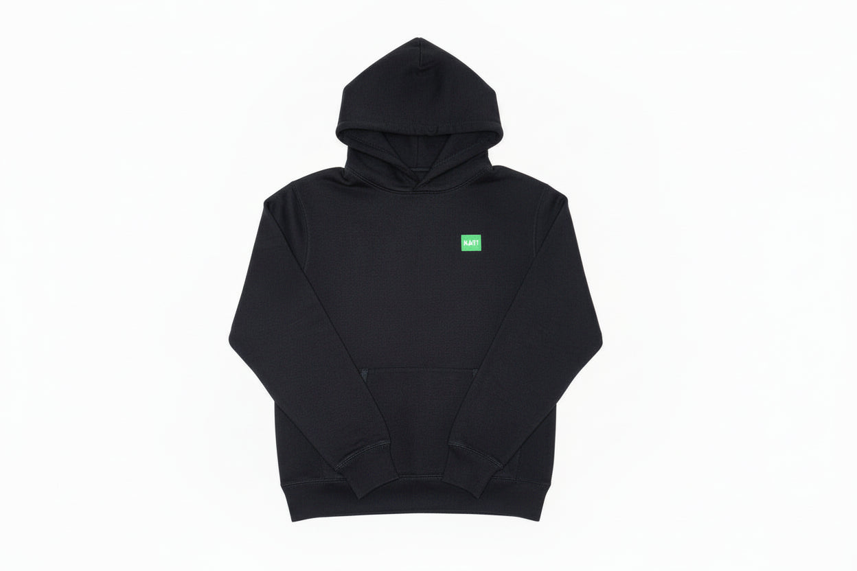Sweat-shirt à capuche enfant LOGO VERT