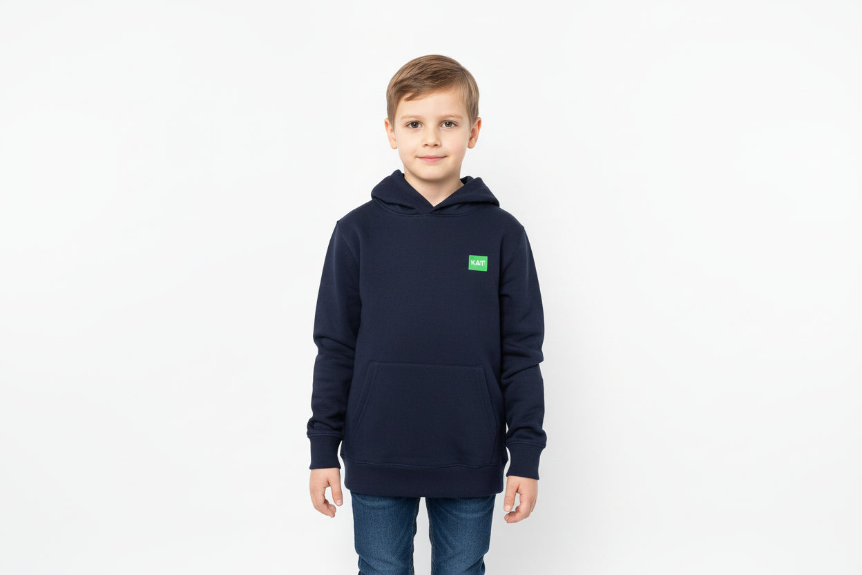 Sweat-shirt à capuche enfant LOGO VERT