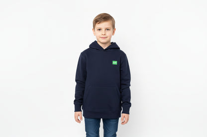 Sweat-shirt à capuche enfant LOGO VERT