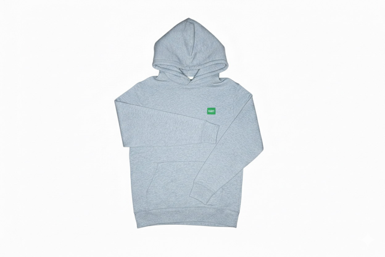 Sweat-shirt à capuche enfant LOGO VERT
