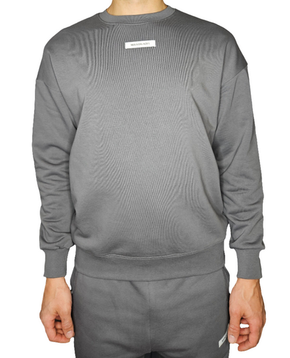 Sweat-shirt à col rond unisexe