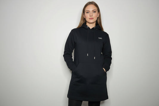 Robe sweat-shirt à capuche femme
