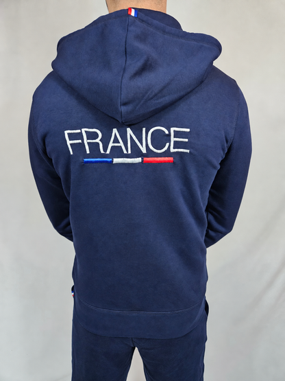 Unisex zipped hoodie