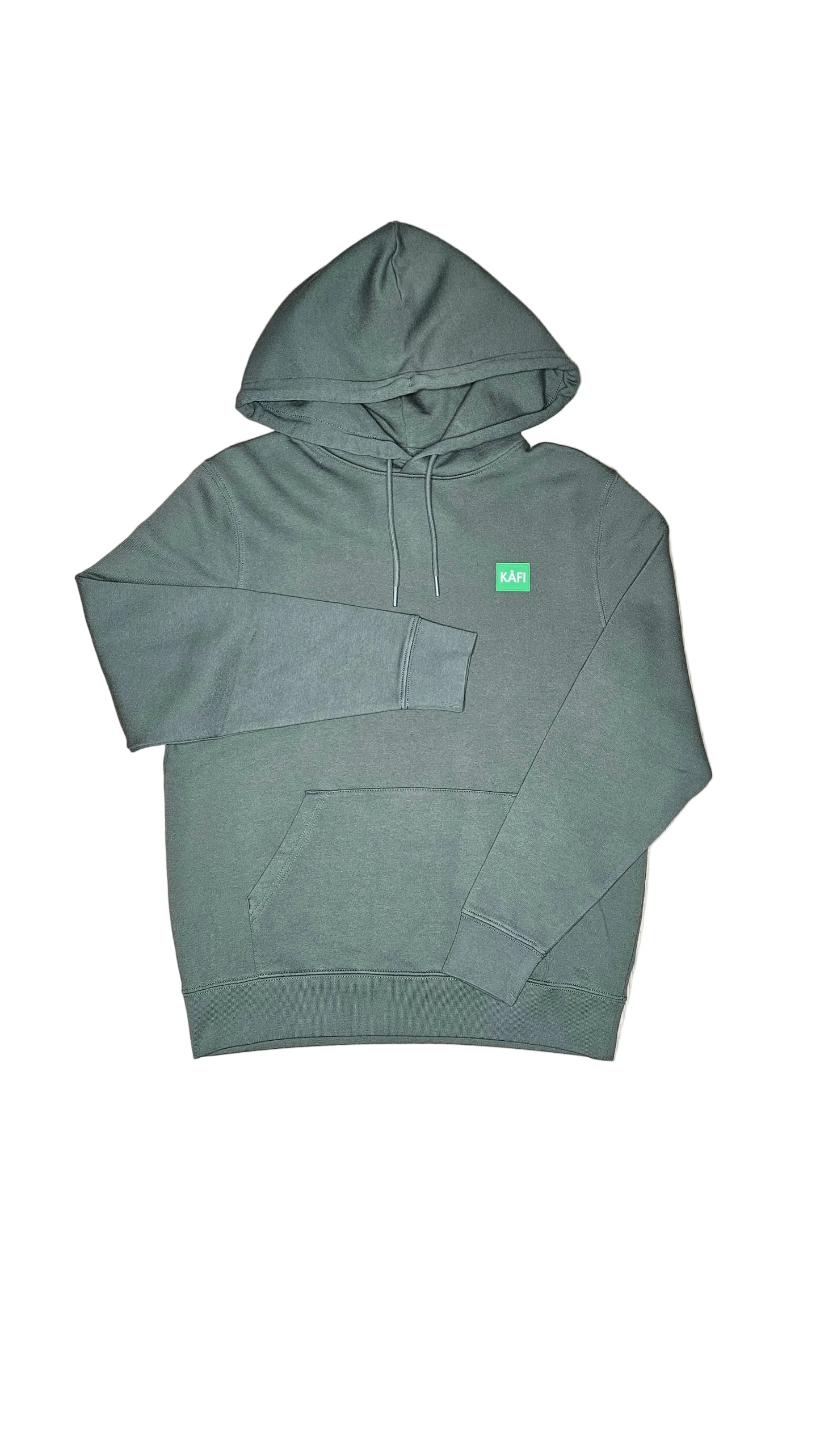 Sweat-shirt à capuche unisexe LOGO VERT