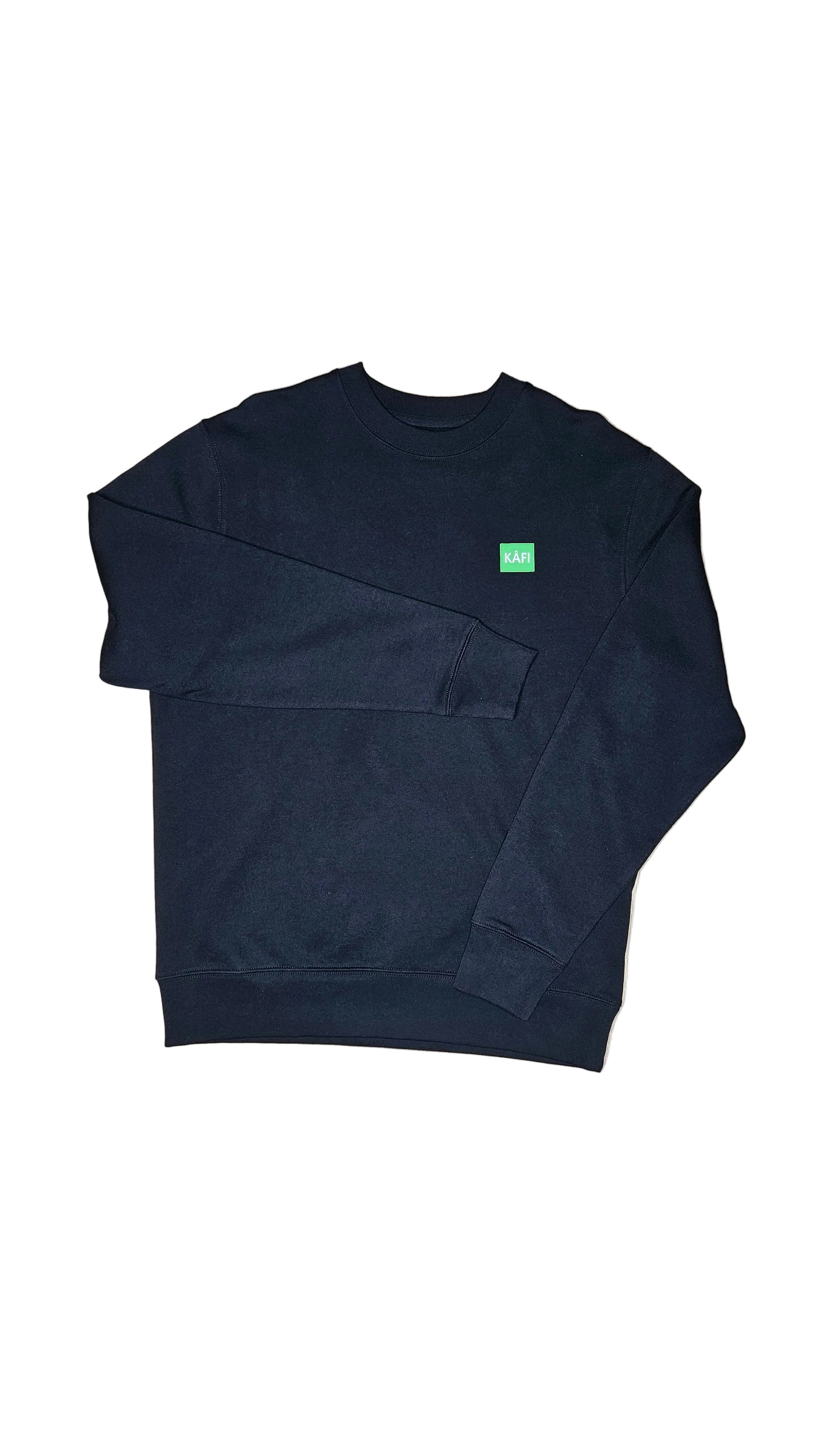 Sweat-shirt à col rond unisexe LOGO VERT