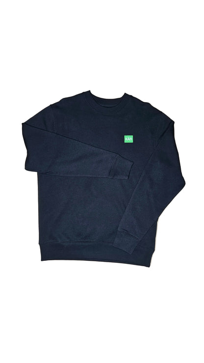 Sweat-shirt à col rond unisexe LOGO VERT