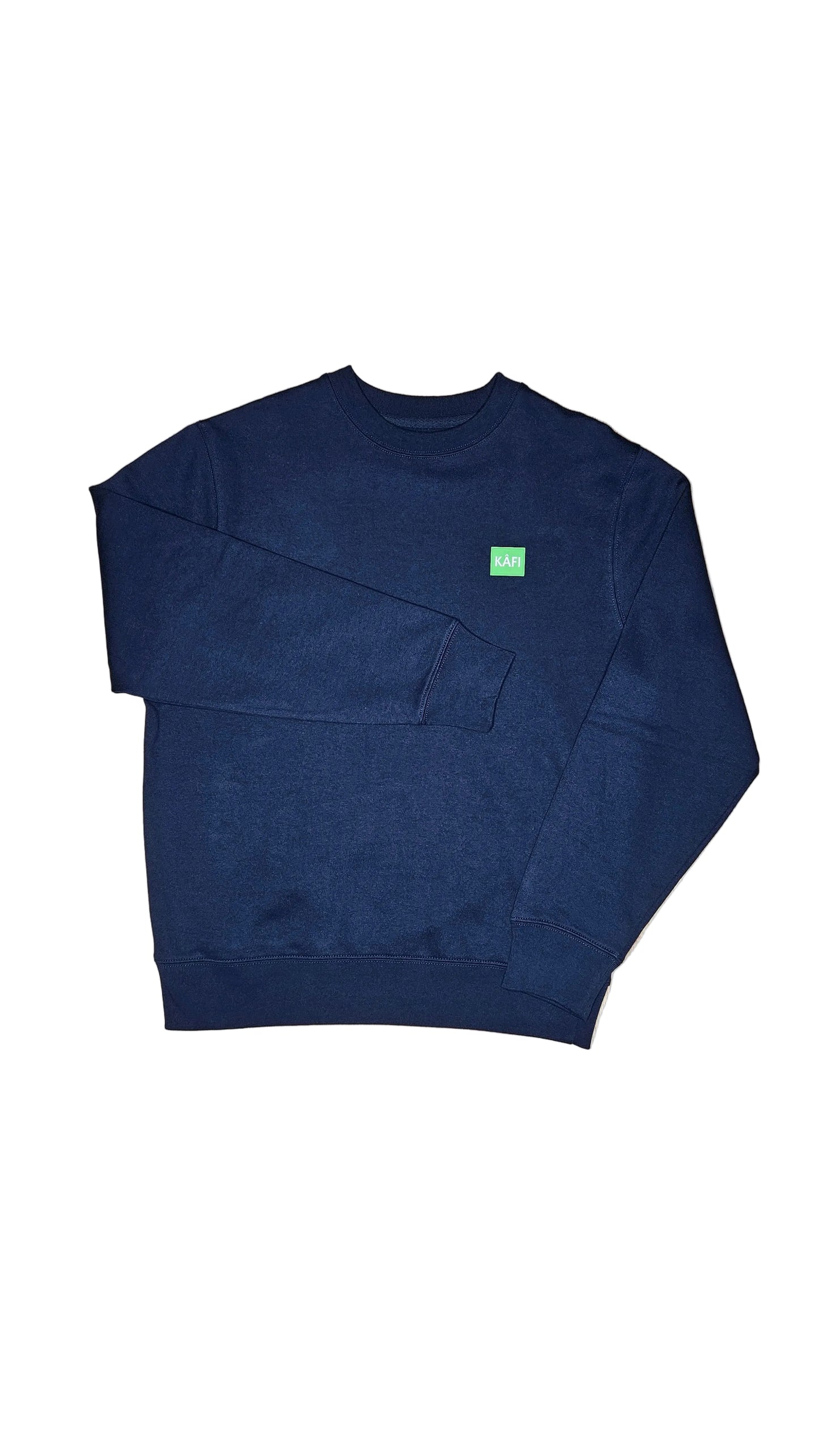 Sweat-shirt à col rond unisexe LOGO VERT