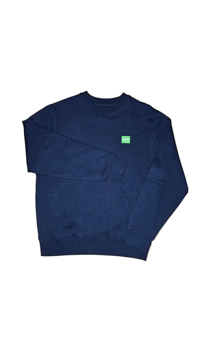 Sweat-shirt à col rond unisexe LOGO VERT