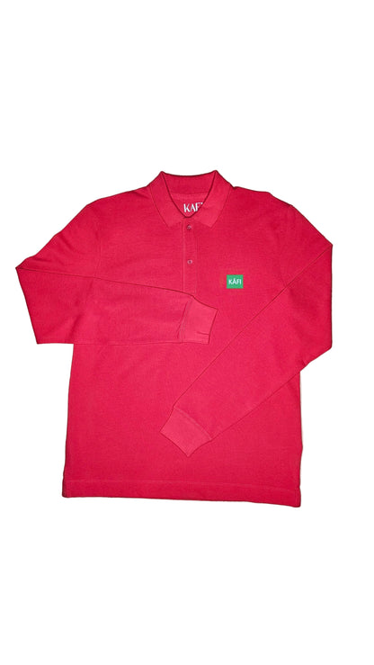 Polo à manche longue unisexe LOGO VERT