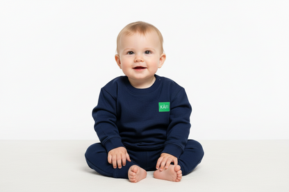 Sweat-shirt à col rond bébé LOGO VERT