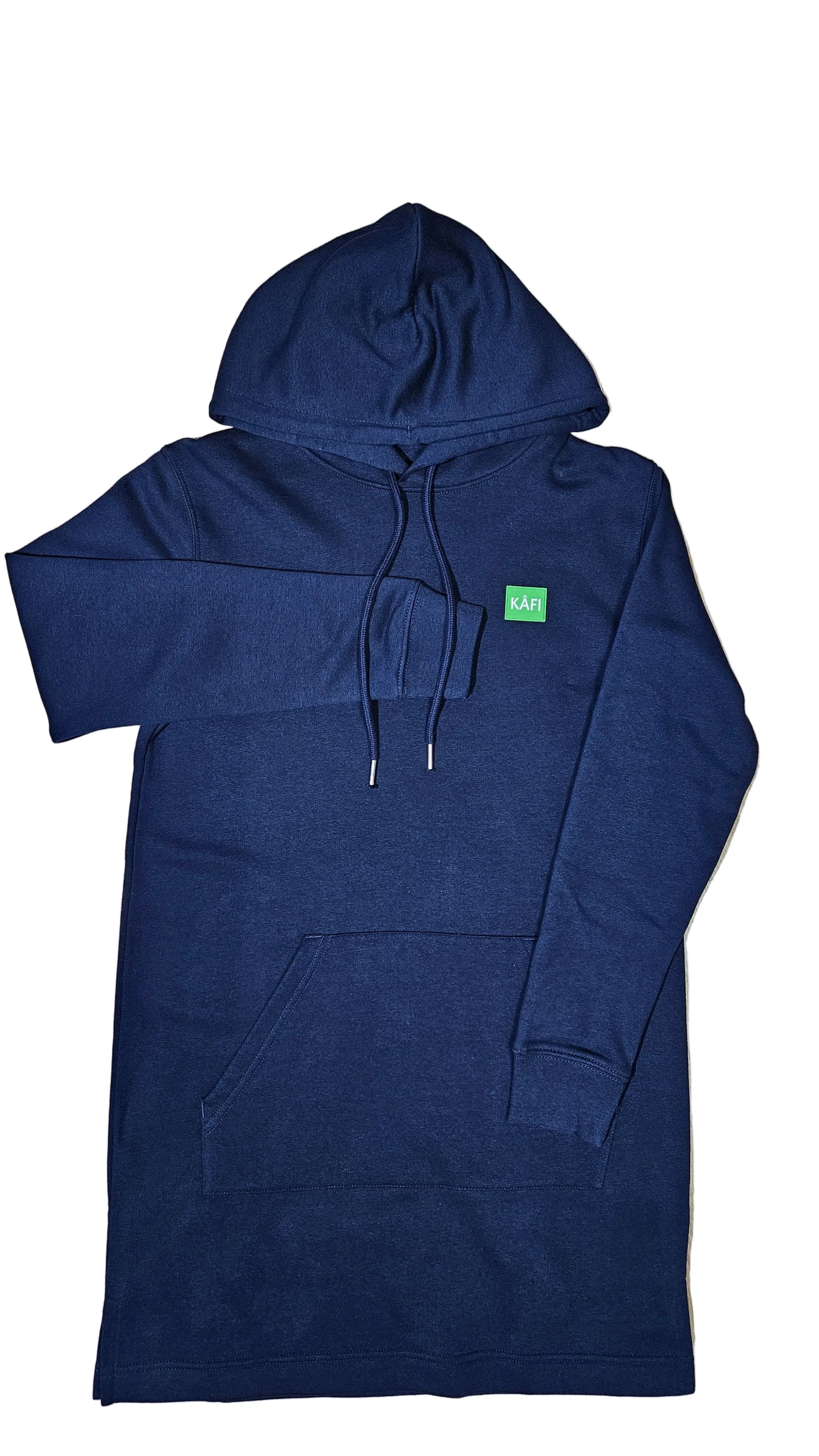 Robe sweat-shirt à capuche femme LOGO VERT