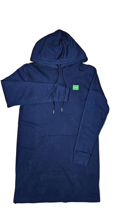 Robe sweat-shirt à capuche femme LOGO VERT