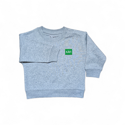 Sweat-shirt à col rond bébé LOGO VERT