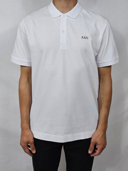 Polo unisexe uni logo relief