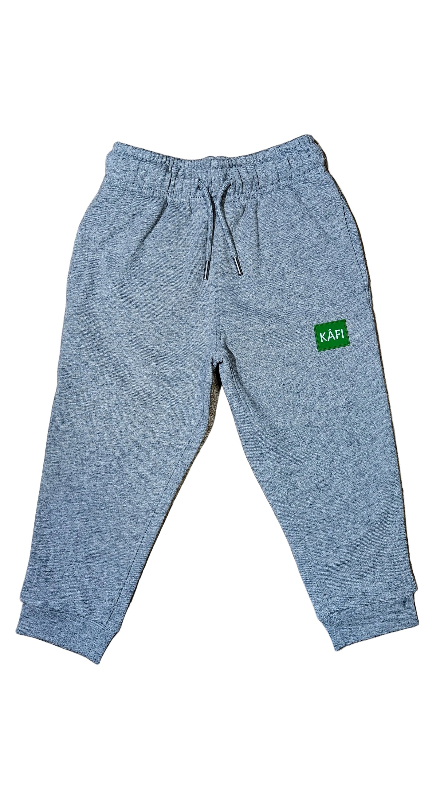 Pantalon bas de survêtement enfant LOGO VERT