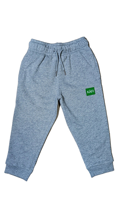Pantalon bas de survêtement enfant LOGO VERT
