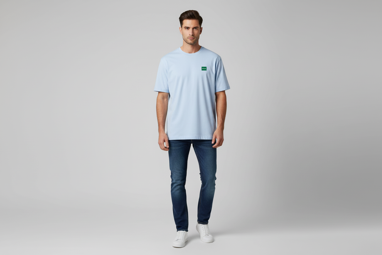 T-shirt décontracté unisexe LOGO VERT