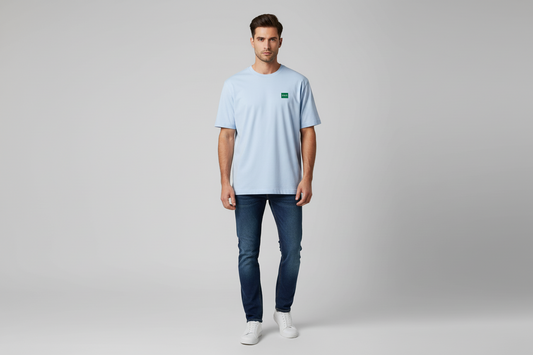 T-shirt décontracté unisexe LOGO VERT