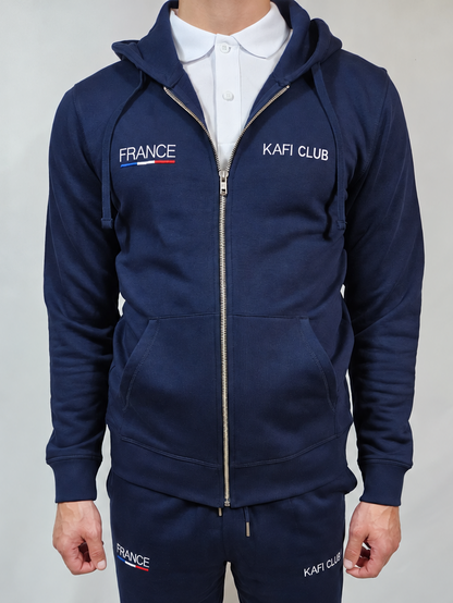 Unisex zipped hoodie