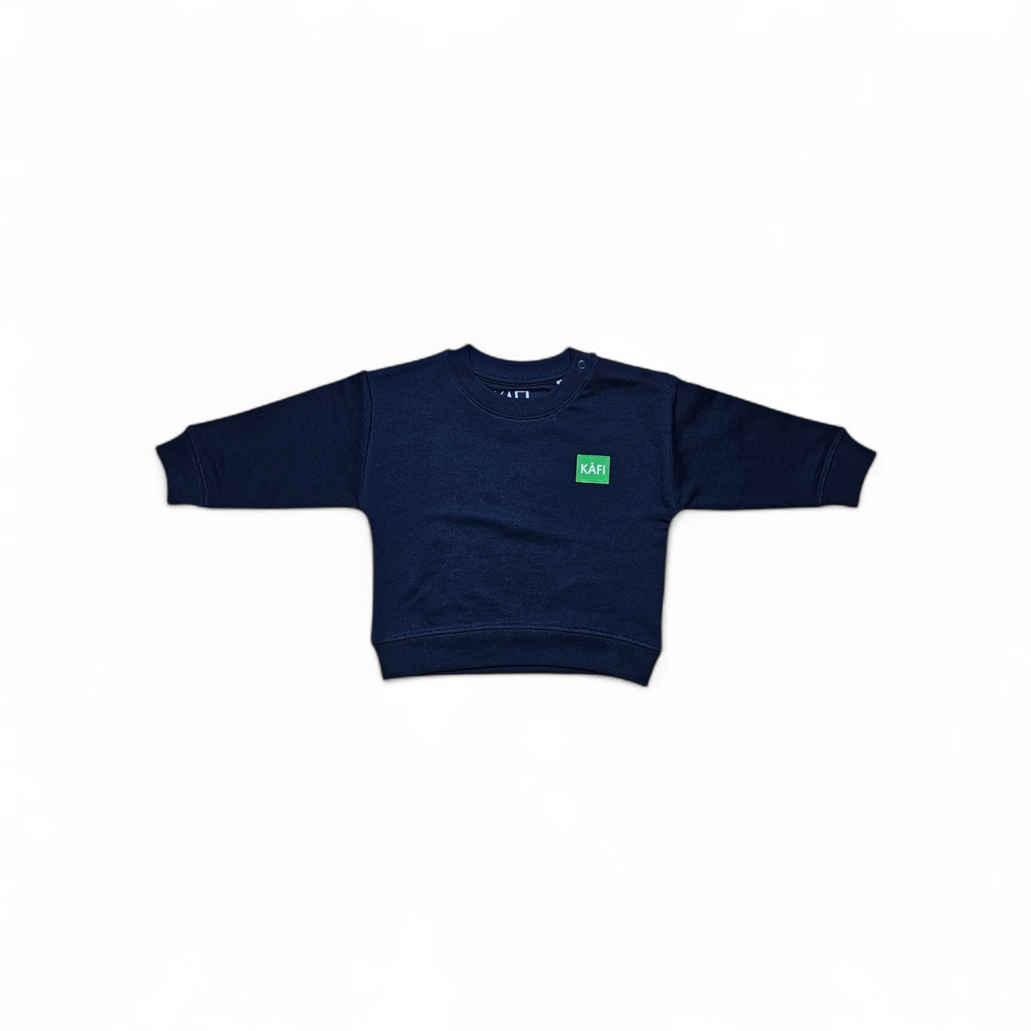 Sweat-shirt à col rond bébé LOGO VERT