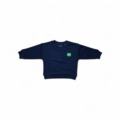 Sweat-shirt à col rond bébé LOGO VERT