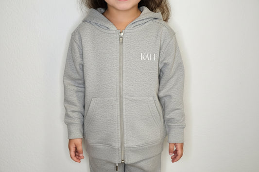 Sweat-shirt à capuche zippé enfant KAFI