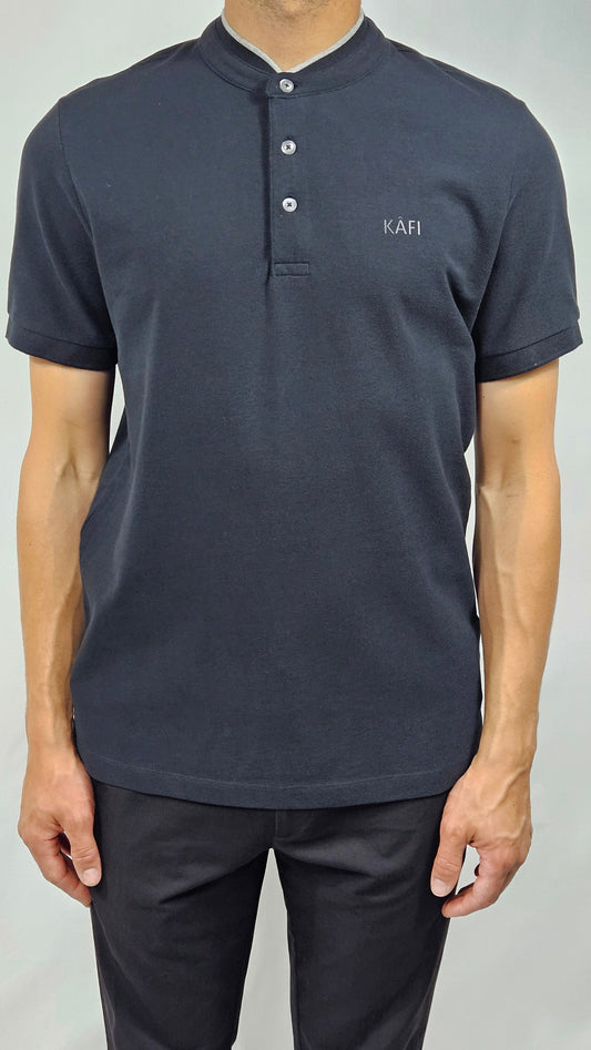 Polo col mao logo relief