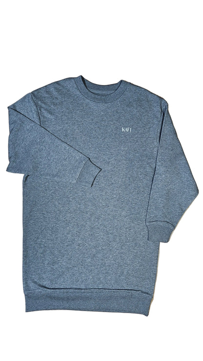 Robe sweat à col rond