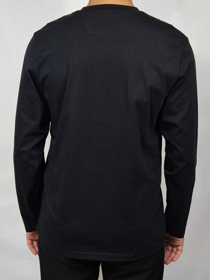 T-shirt unisexe manches longues logo relief