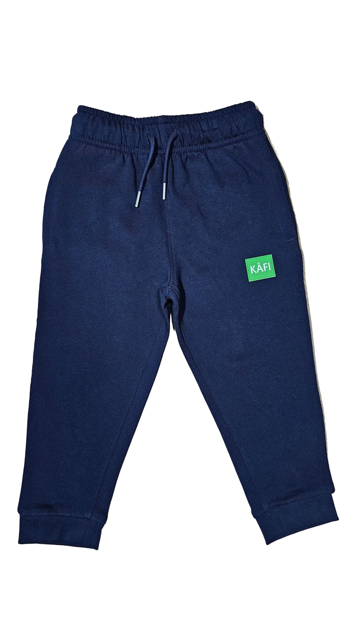 Pantalon bas de survêtement enfant LOGO VERT