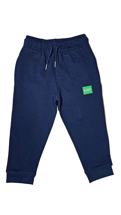 Pantalon bas de survêtement enfant LOGO VERT