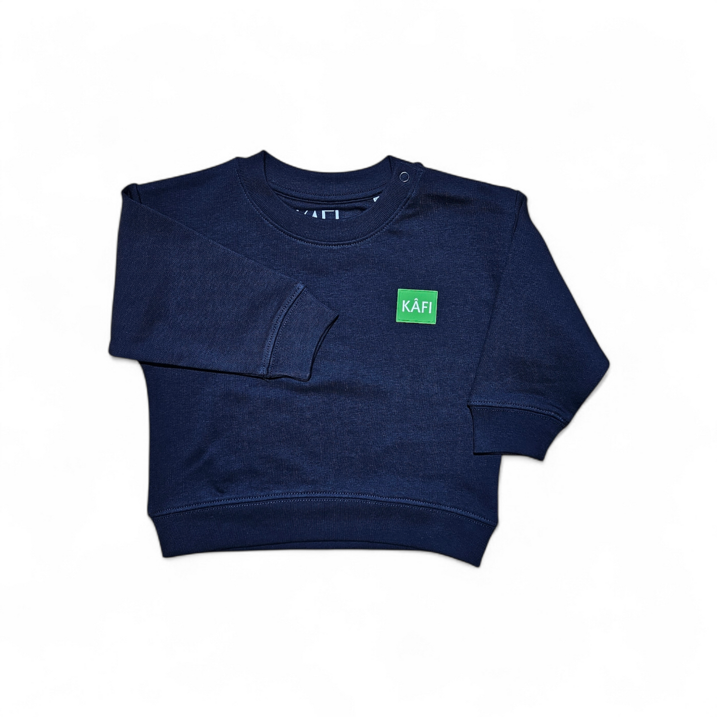 Sweat-shirt à col rond bébé LOGO VERT