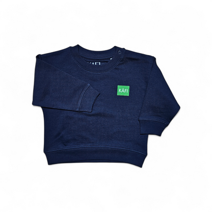 Sweat-shirt à col rond bébé LOGO VERT