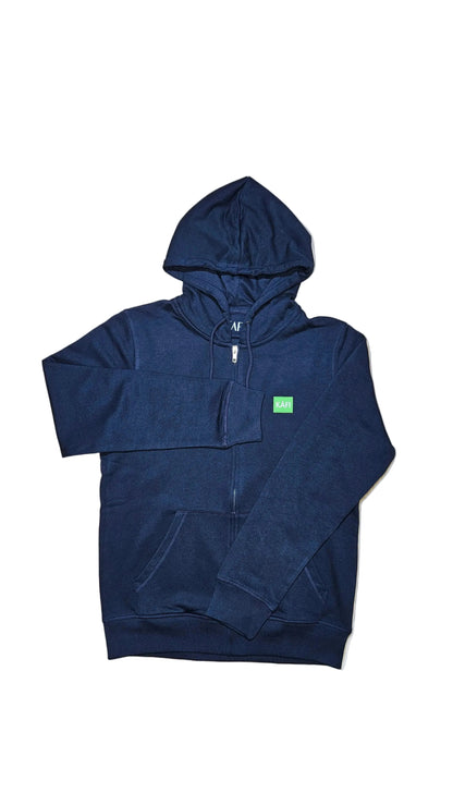 Sweat-shirt à capuche zippés unisexe LOGO VERT